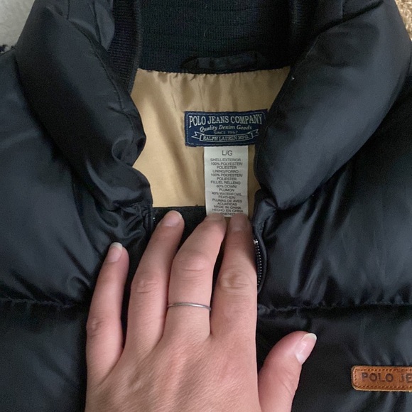 Ralph Lauren polo black puffer vest - Picture 3 of 5